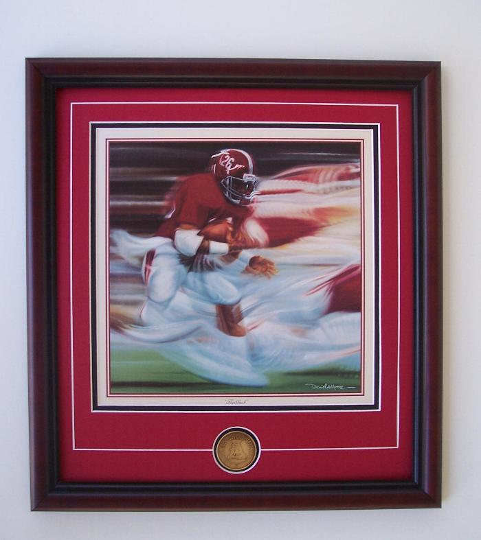 Daniel Moore Alabama Football Julio Jones 'The Blackout' Framed Print & Coin – New Life Art